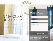 Tablet Screenshot of hotelrealbc.com.br